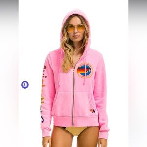 Aviator nation zip up hoodie